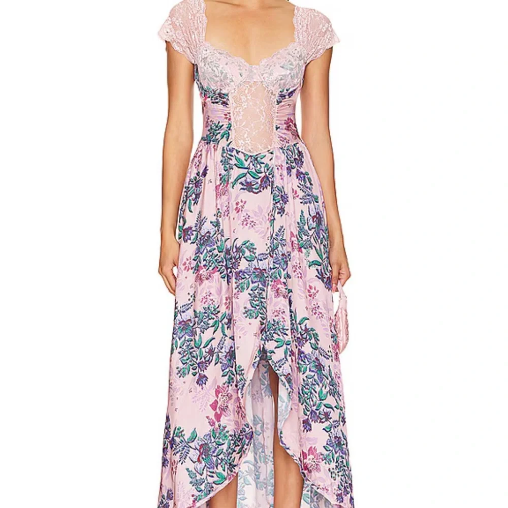 x Intimately FP Bad For You Maxi Bodysuit In Dusty Rose Combo - Picture 2 of 6